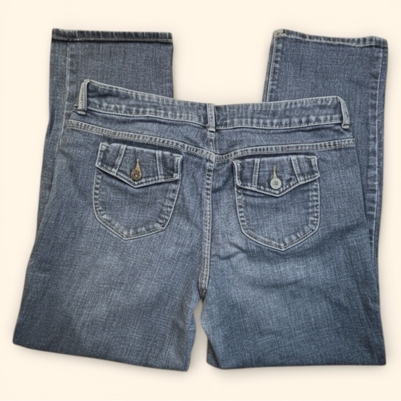 Simply Vera Vera Wang Mid-Rise Straight Leg Jeans Size 10 Blue Denim - Picture 2 of 7